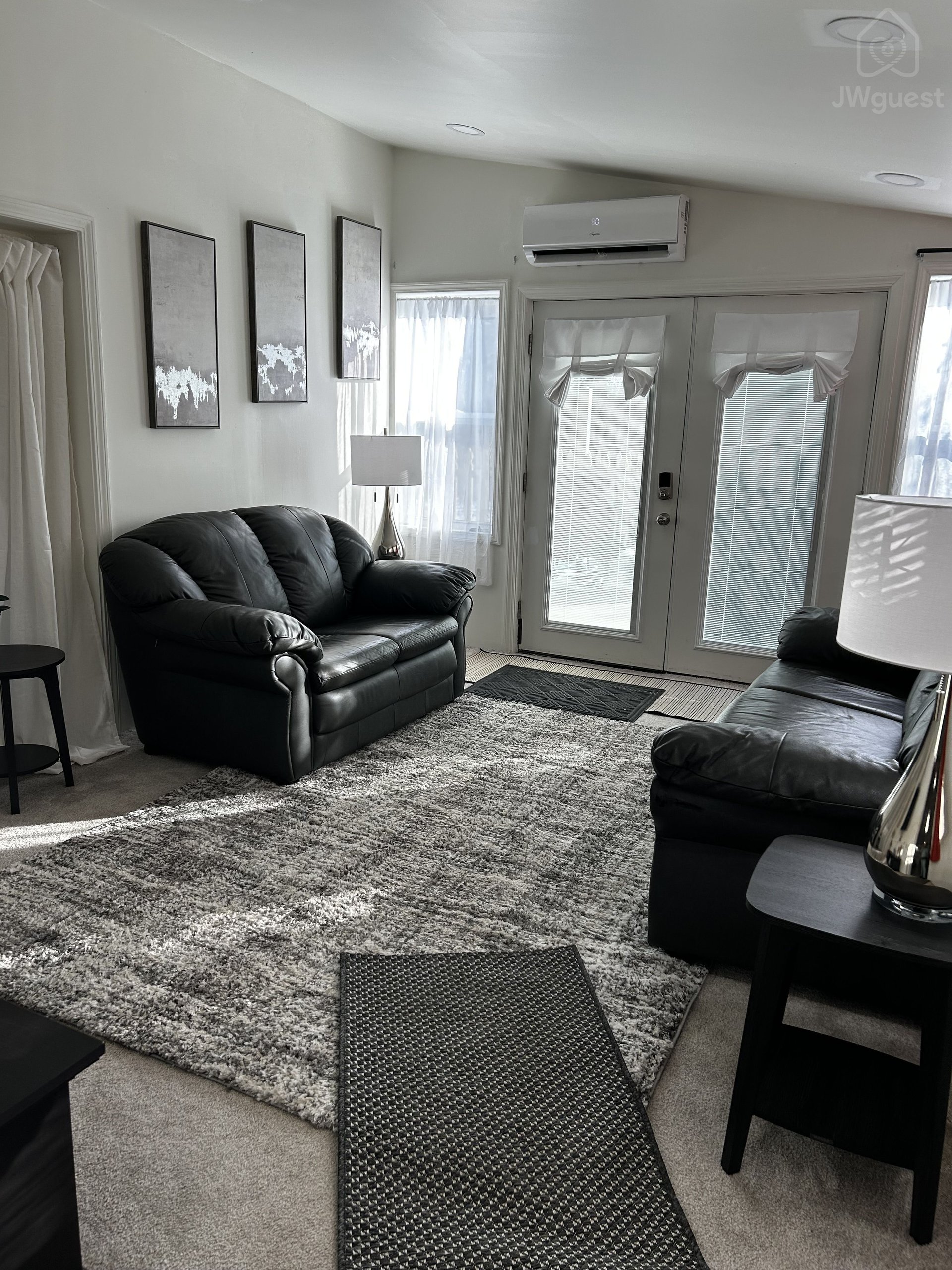 Well lit living room/sitting room area — Immaculate one King bed apartment in North Versailles, Allegheny County, Pennsylvania