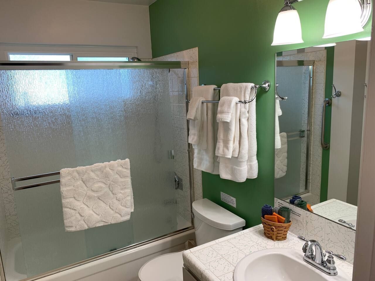 Full bathroom — Wooded Quiet Secluded South Lake Tahoe Chalet, South Lake Tahoe, California