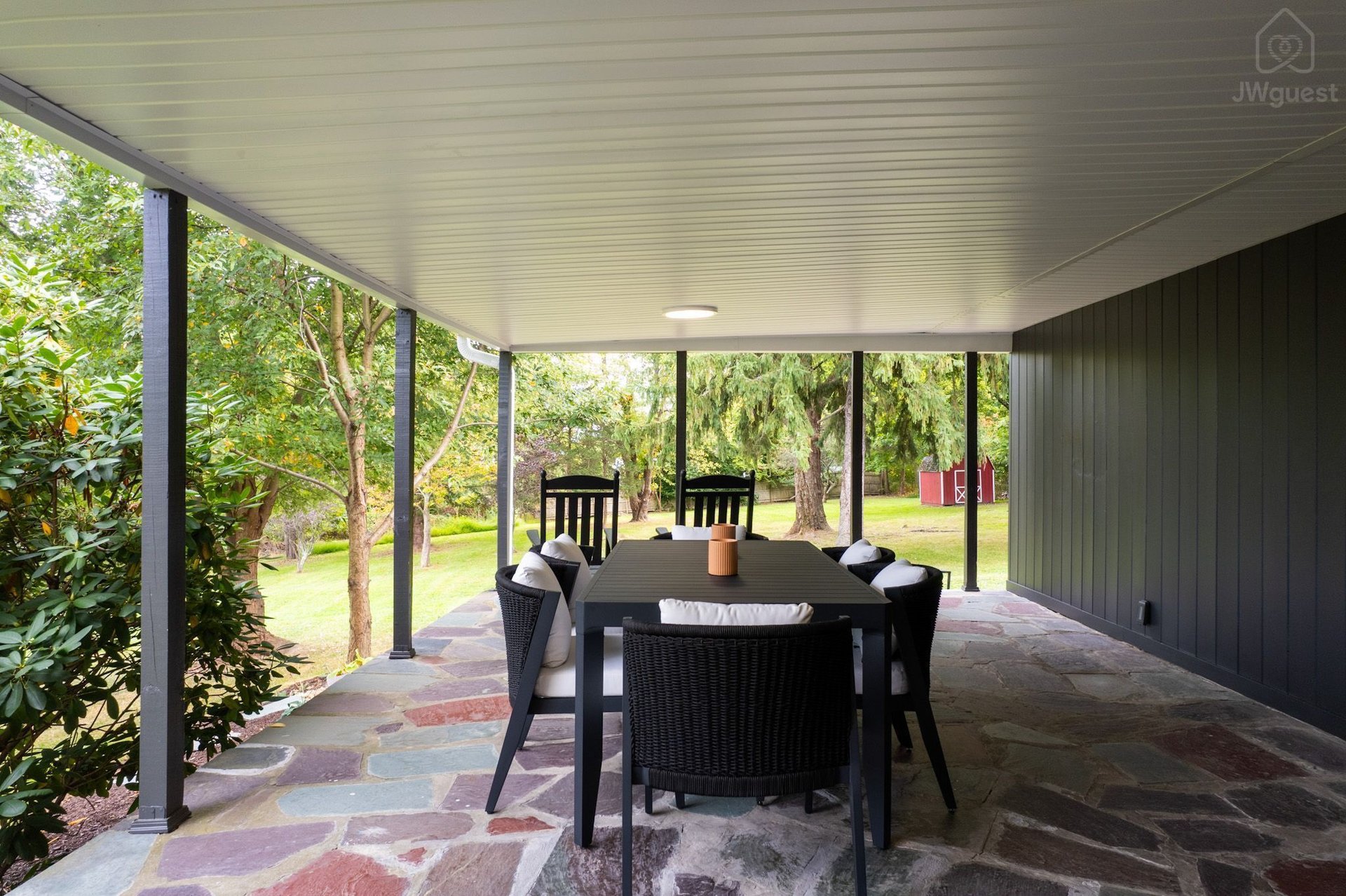 Outdoor dining — Balm Villa - 2 King En Suites and 1 Queen, Newburgh, New York