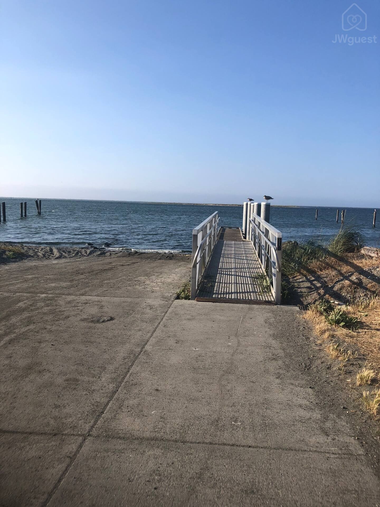 Dungeness Landing boat ramp. — Tiny home with Mountain View, Sequim, Washington