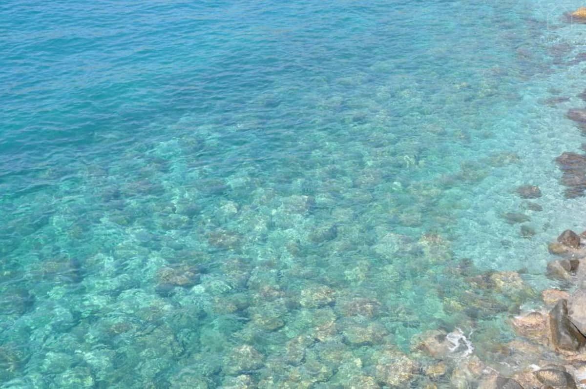Crystal water on the beach Acquachiara di Salcierchie — Villa Malù - Amalfi Coast, Maiori, Campania