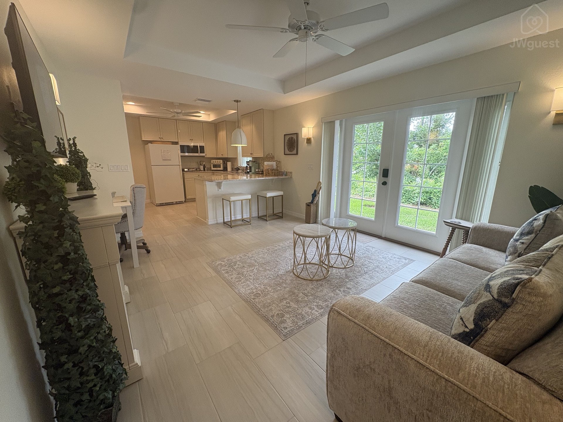Open concept living space — Private Coastal Guesthouse Retreat, Palm Coast, Florida