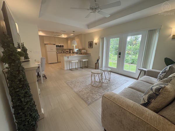 Open concept living space — Private Coastal Guesthouse Retreat, Palm Coast, Florida