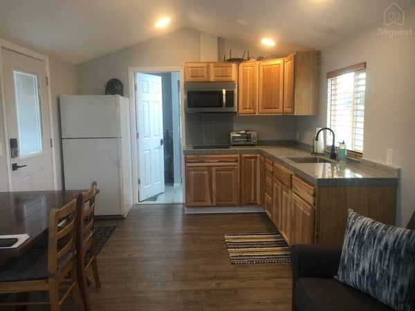 Kitchen — Tiny home with Mountain View, Sequim, Washington