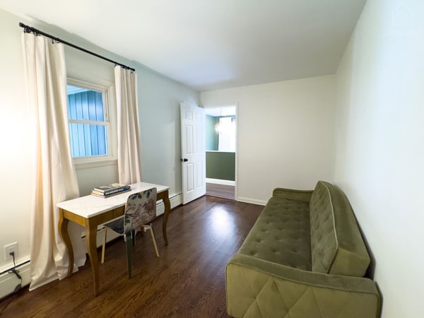 Sofa can be turned into twin bed / or air mattress can be placed in this room — Balm Villa - 2 King En Suites and 1 Queen, Newburgh, New York