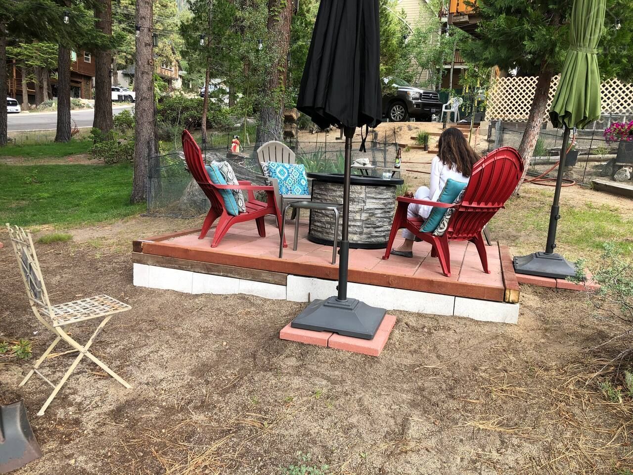Summer firepit — Wooded Quiet Secluded South Lake Tahoe Chalet, South Lake Tahoe, California