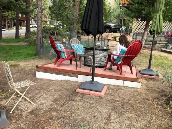 Summer firepit — Wooded Quiet Secluded South Lake Tahoe Chalet, South Lake Tahoe, California