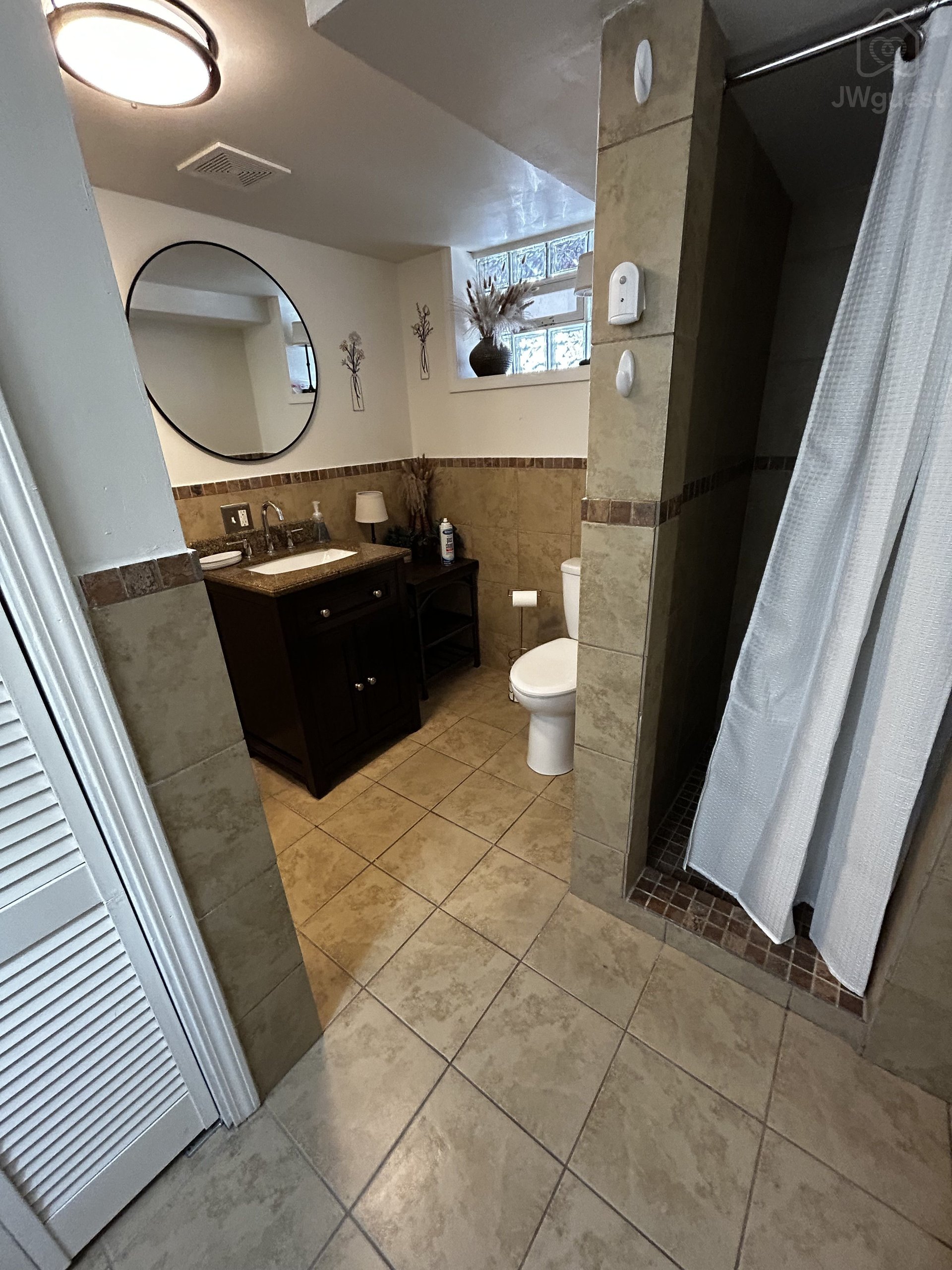 Another view of the bathroom — Immaculate one King bed apartment in North Versailles, Allegheny County, Pennsylvania