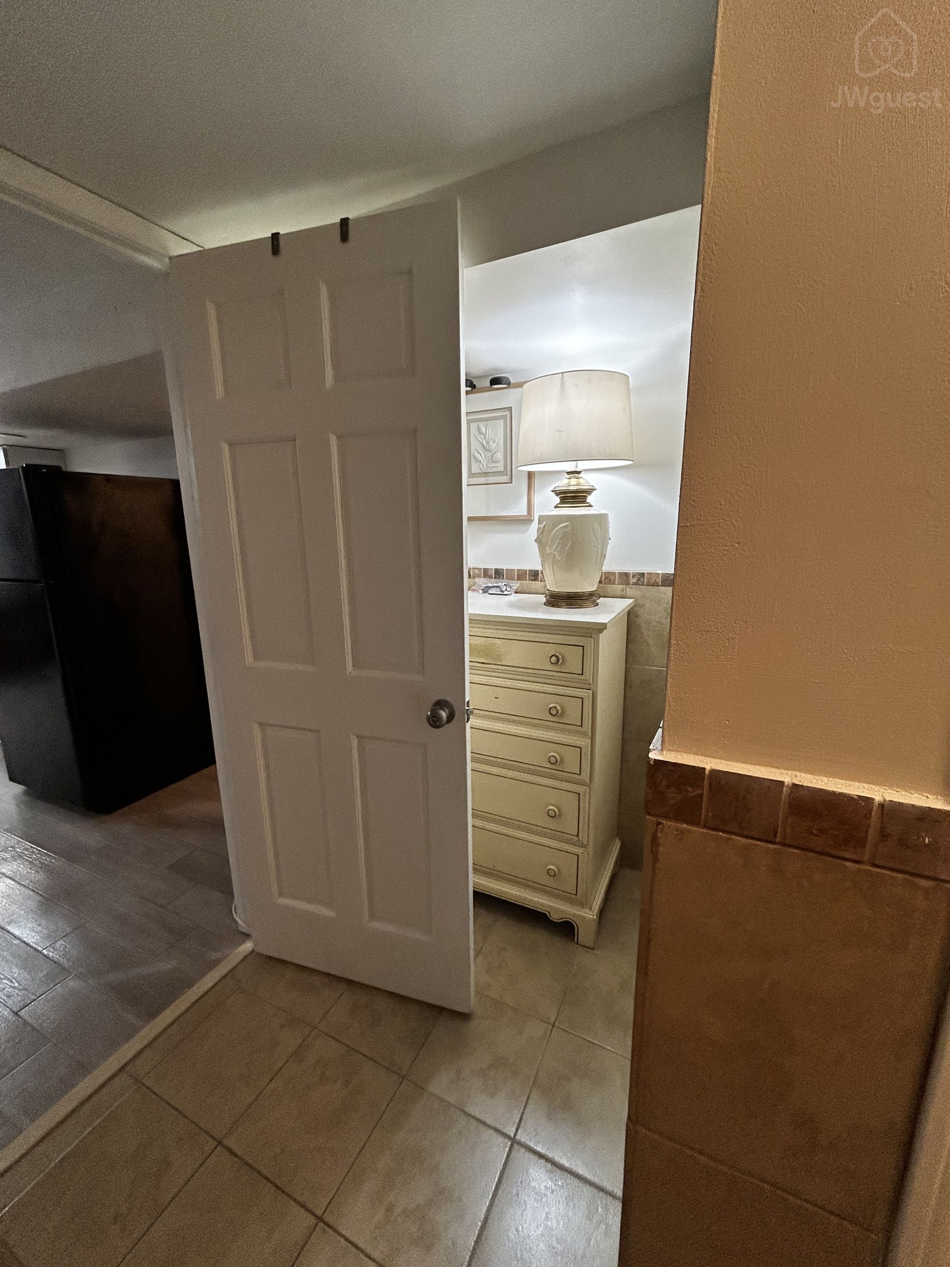 Linen storage area in the bathroom — Immaculate one King bed apartment in North Versailles, Allegheny County, Pennsylvania