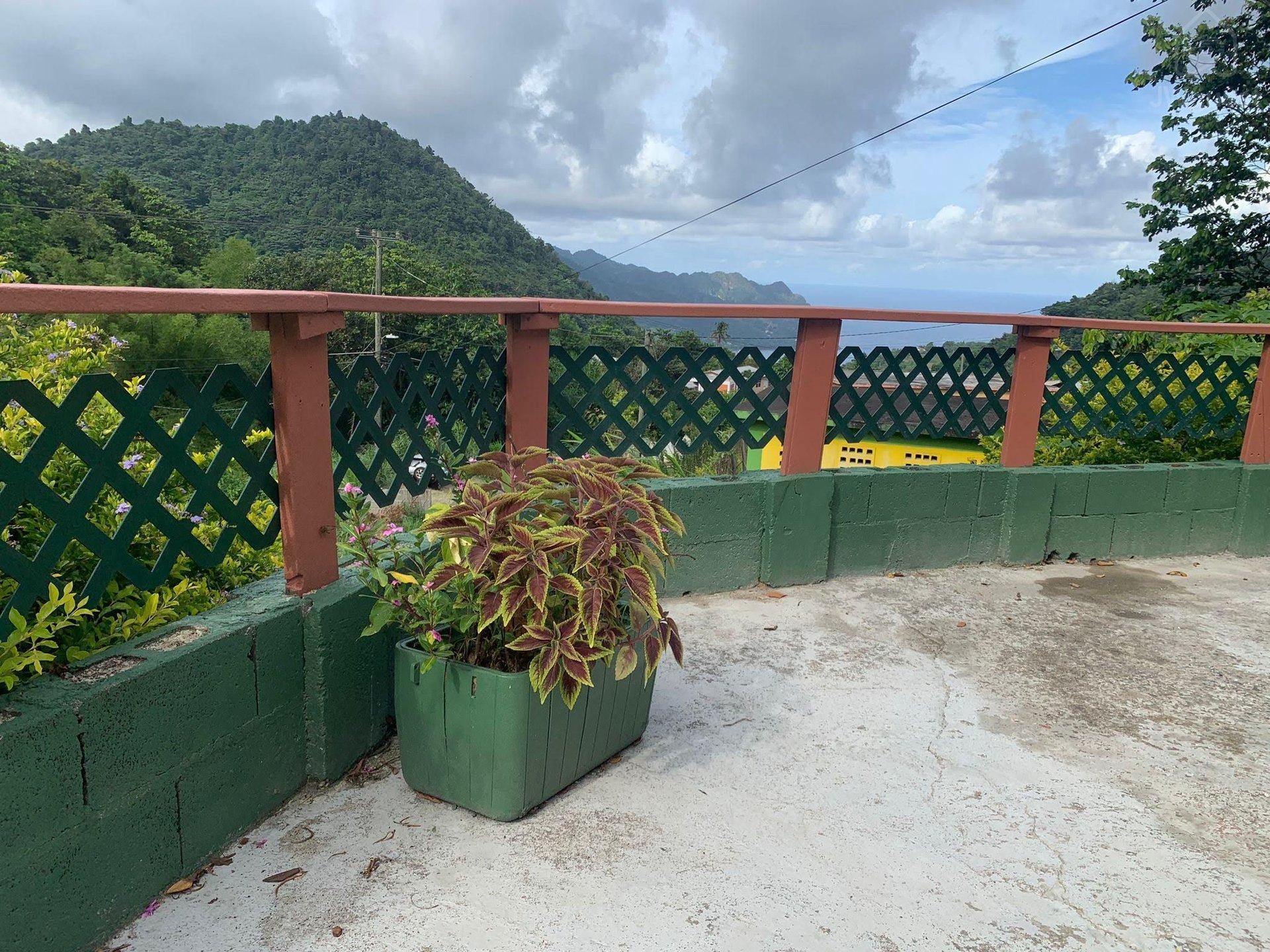 Cant capture the beauty of the bay but trying . You can watch the clouds travel inland from the sea — Sunrising Breeze at Grand Bay Dominica, Saint Patrick Parish