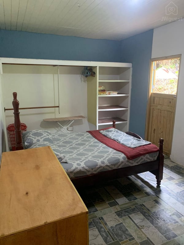 Spacious bedroom, private back yard — Sunrising Breeze at Grand Bay Dominica, Saint Patrick Parish