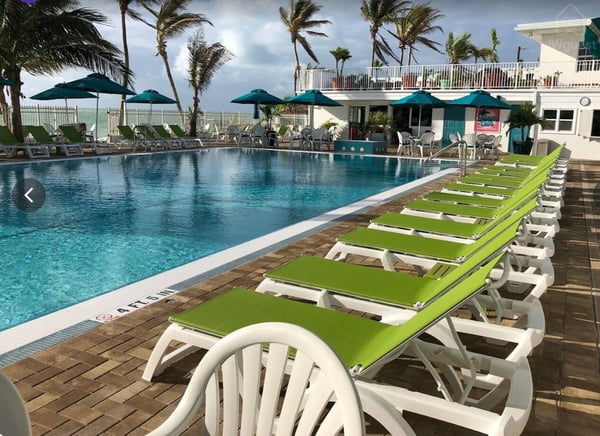 Cabana Club Pool — Waterfront 3BR 3BA with 37 ft Dock Tiki Hut Access to Club Pool, Key Colony Beach, Florida