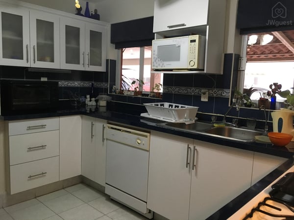 This is the shared kitchen — Bedroom in Casa in a gated beach resort, in Mazatlan Mexico, Mazatlán, Sinaloa