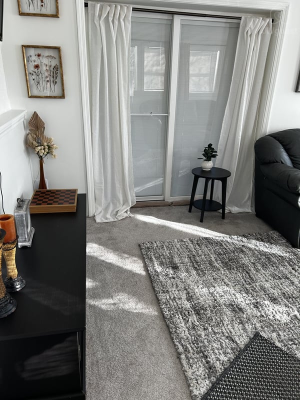Another view of the living room/sitting room — Immaculate one King bed apartment in North Versailles, Allegheny County, Pennsylvania