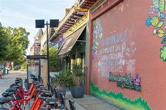Neighborhood BikeShare and Restaurant View — Casa Bloomingdale DC, Washington, District of Columbia