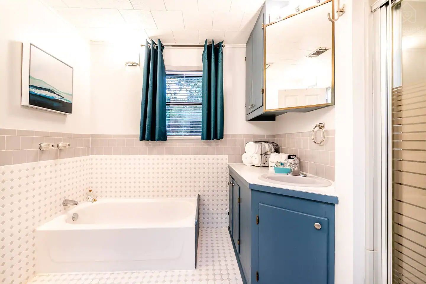 Bathroom — Eden Cove Toledo Bend 4 kayaks Mid-lake Sleeps 16, Many, Louisiana