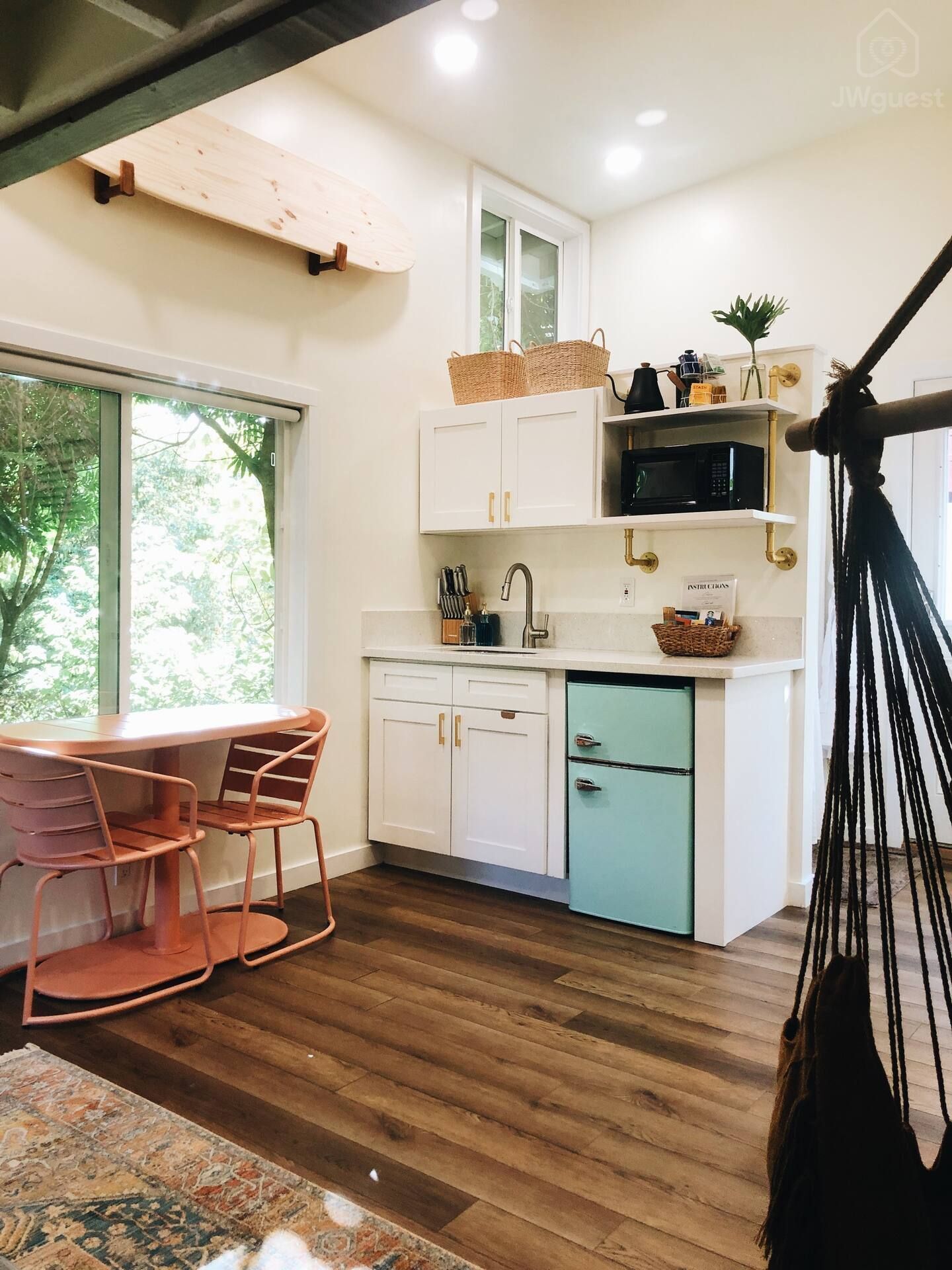 Enjoy the valley view from any spot in the suite — Elevated Jungle Treehouse with Loft BR, Mililani, Hawaii