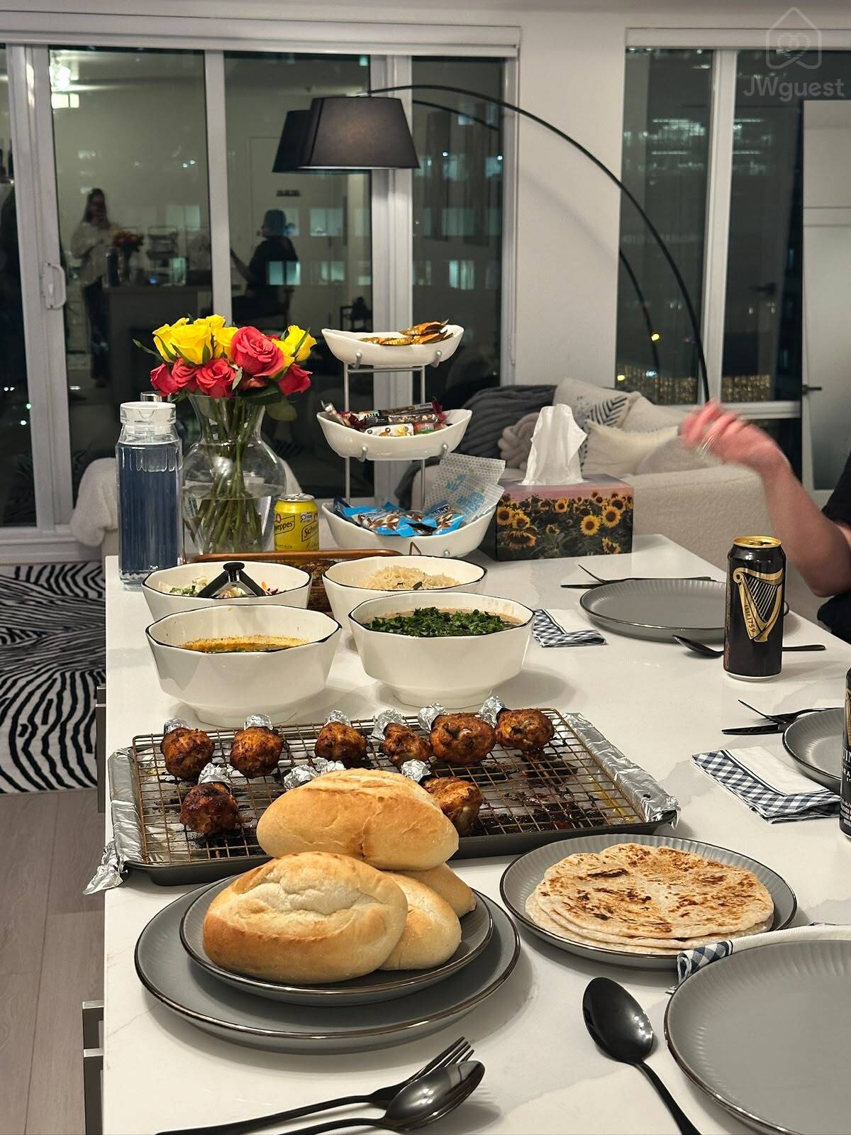 Large dining table perfect for shared meals and entertaining — Downtown Toronto Stay | Steps from CN Tower & King West, Toronto, Ontario