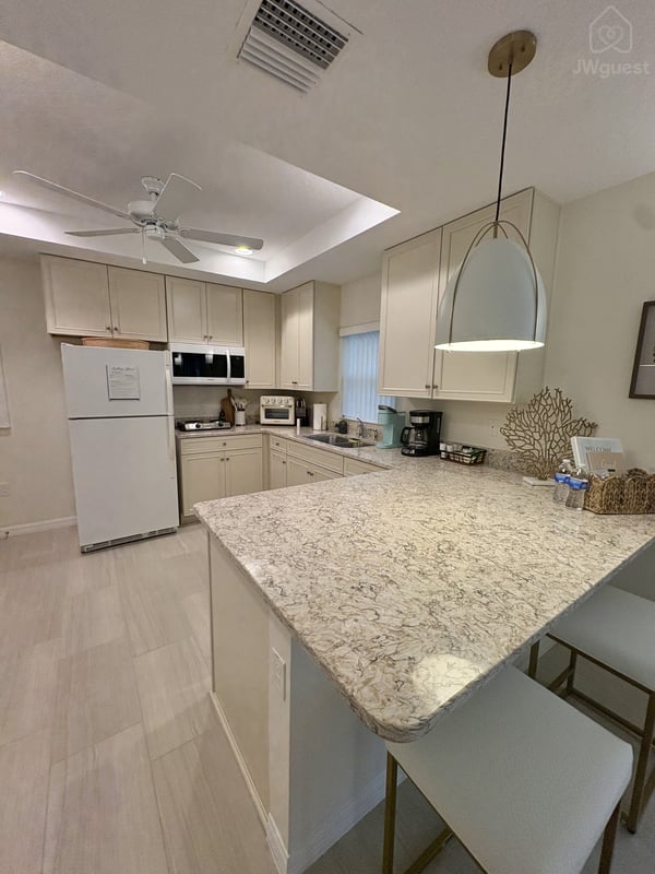 Large Kitchenette — Private Coastal Guesthouse Retreat, Palm Coast, Florida