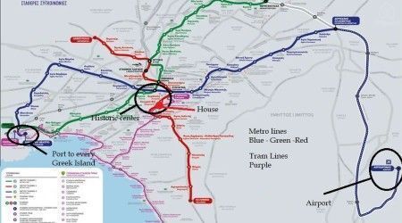 City Map — Detached house close to Acropolis, Athina, Athina