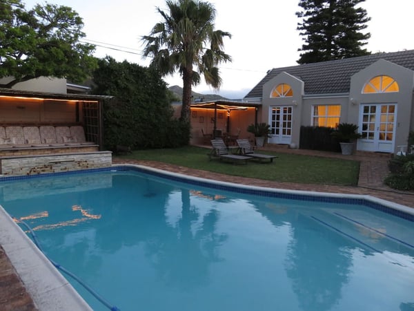 Garden and Pool at night — Wonderful Studio Apartment between 2 Oceans #2, Cape Town, Western Cape