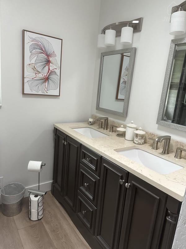 King Bedroom Bathroom — 2 Miles from SKE -Charming Coastal Home in Palm Coast, Flagler County, Florida