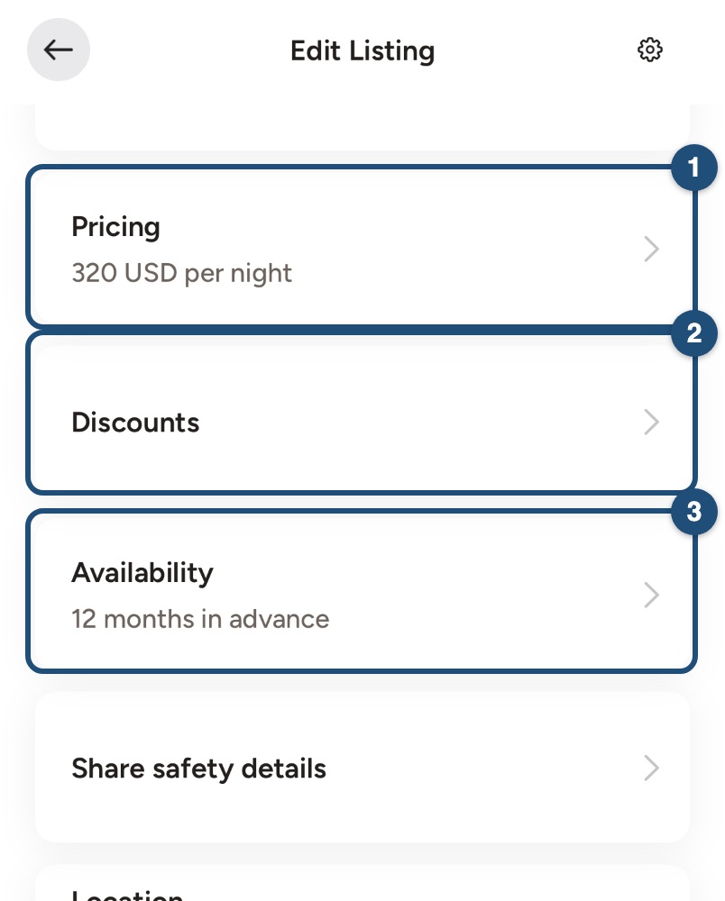 Pricing in the iOS listing editor