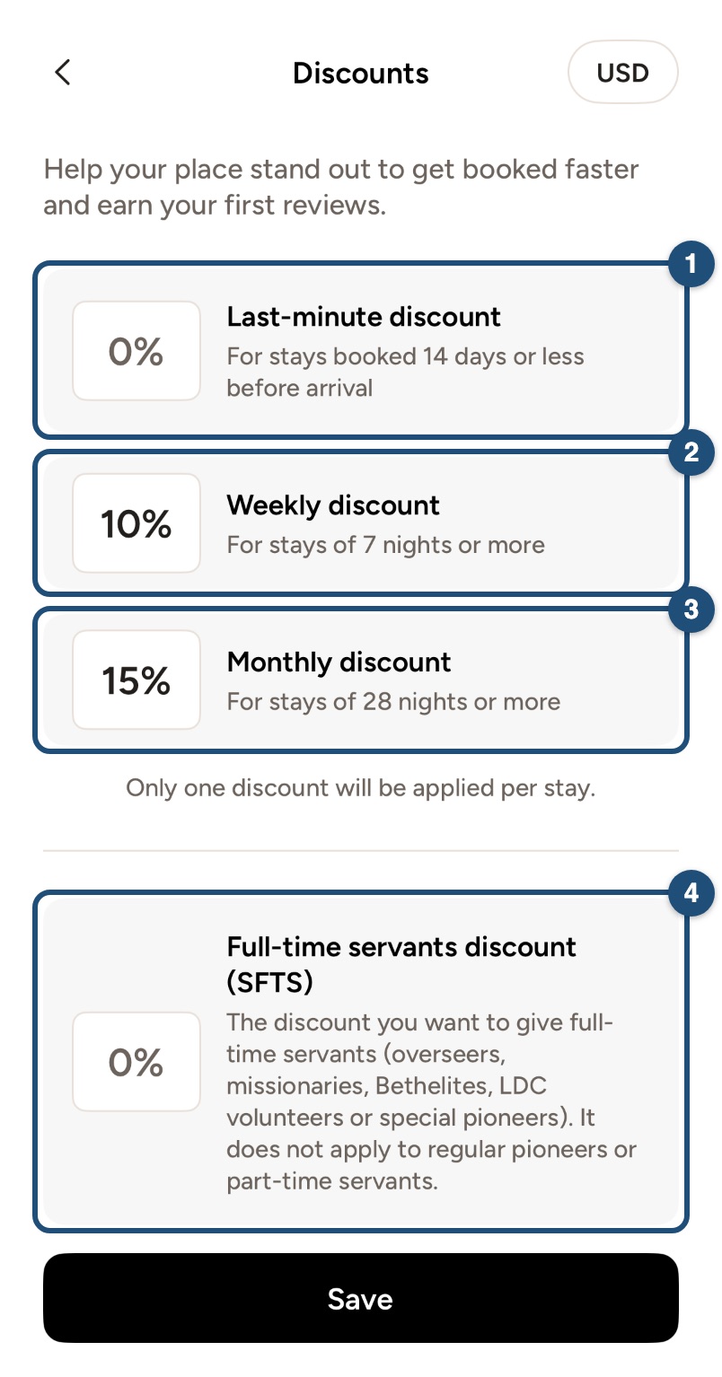 Sconti nell'app iOS