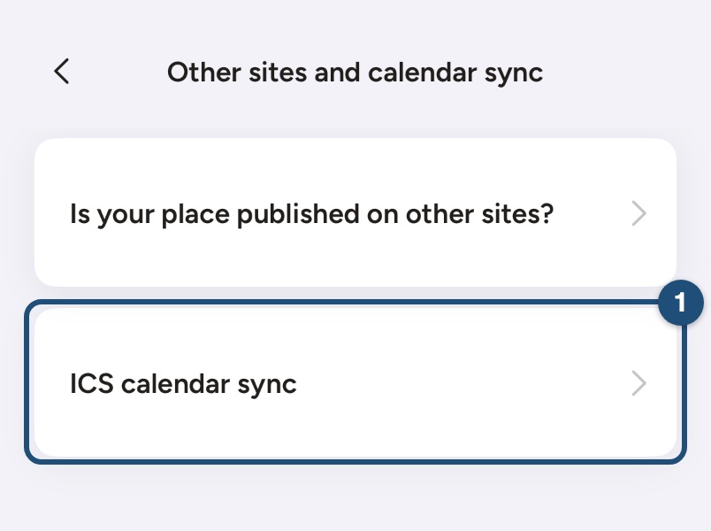 Other sites and calendar sync in the iOS app