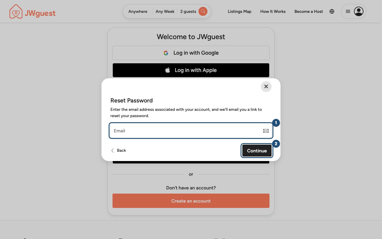 Reset Password