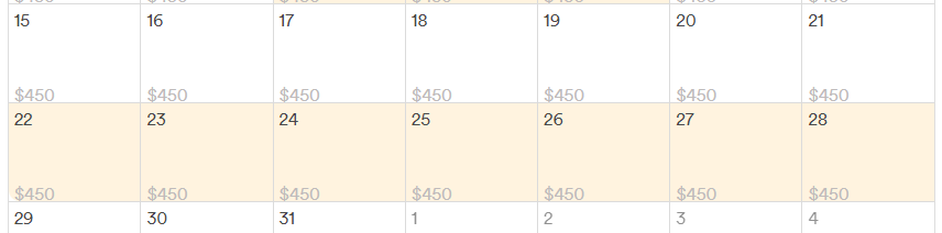 Actualiza tu calendario y precios